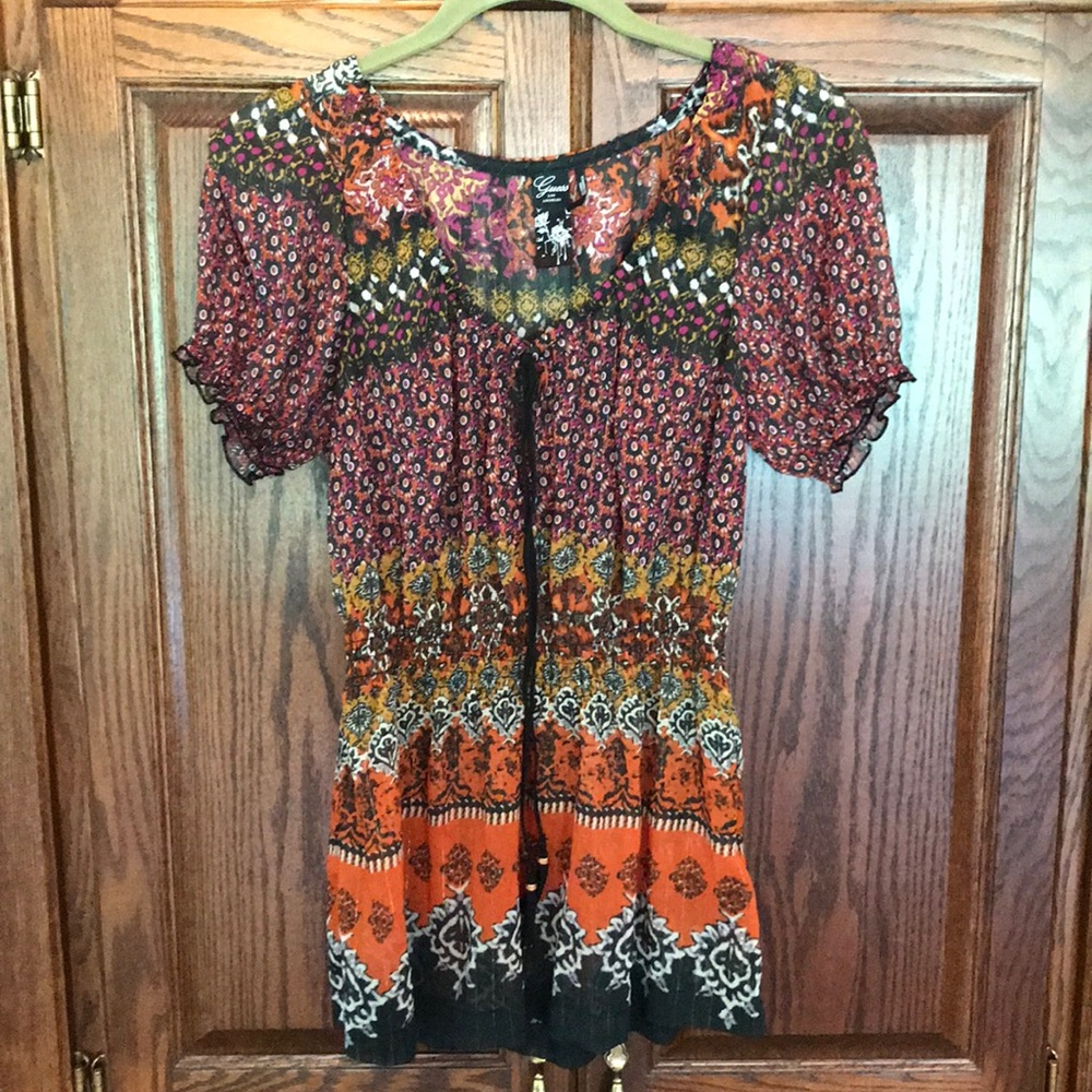 Guess Multi Pattern Top
